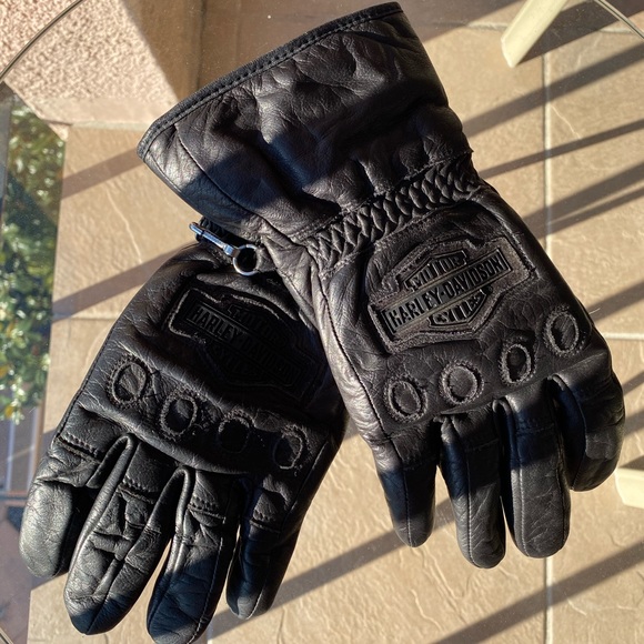 Harley-Davidson Leather Biker Gloves